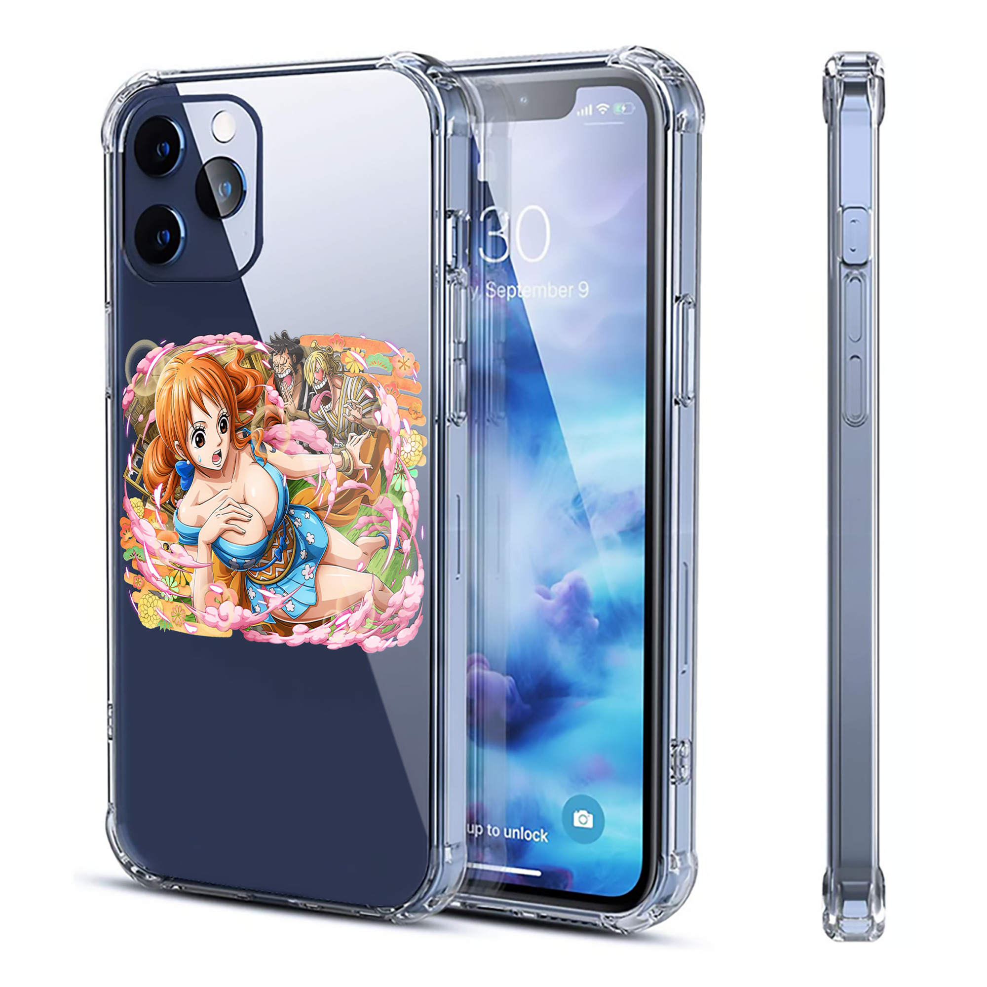 （画像用） ワンピース ナミ ONE PIECE Nami 【iPhone 12シリーズ対応】透明スマホケース（クリアソフトケース）